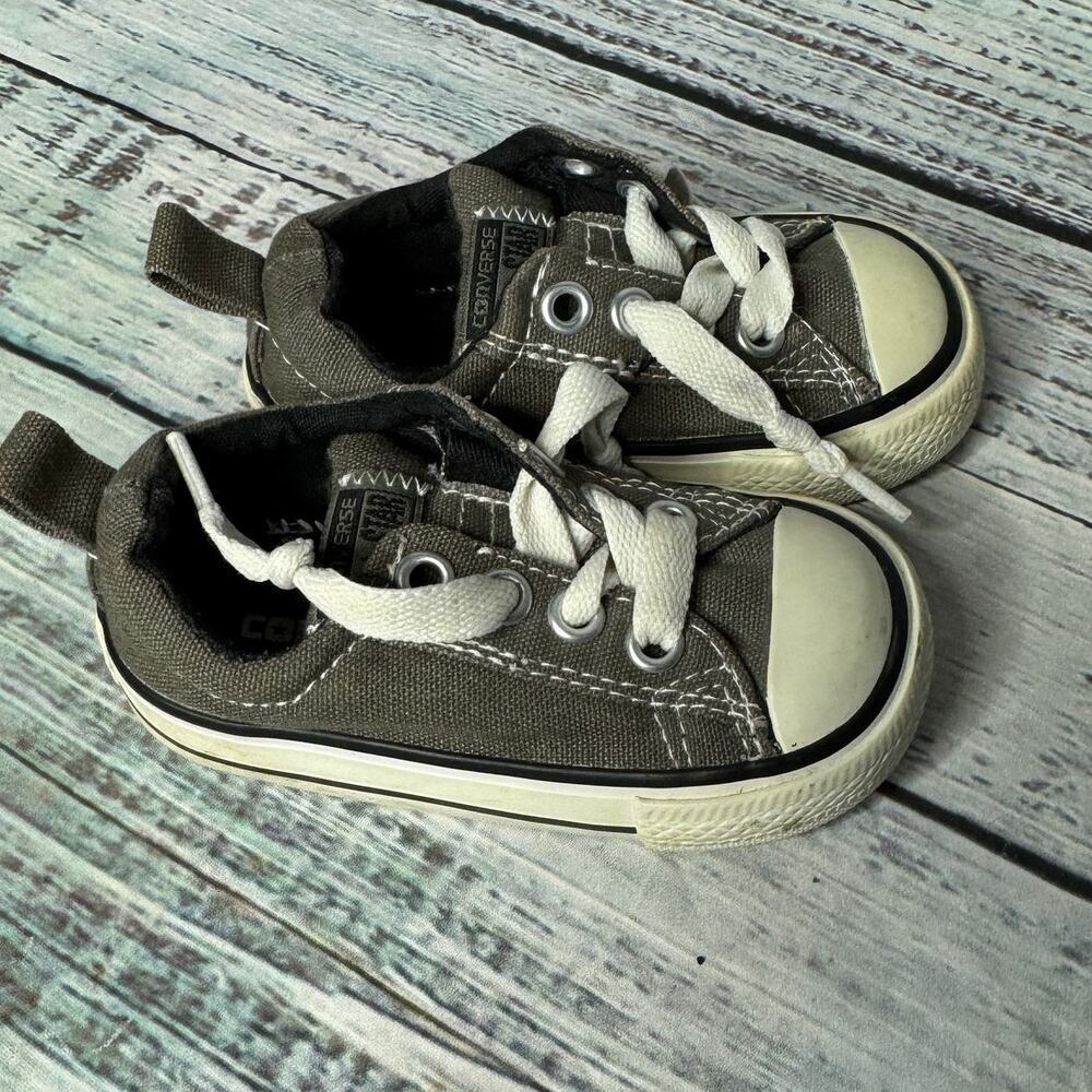 Converse Low Top Classic Grey Toddler Sneakers 5